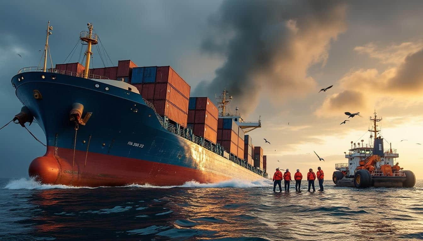 Illustration: Comprendre les causes et les conséquences d’un accident avec un porte conteneur