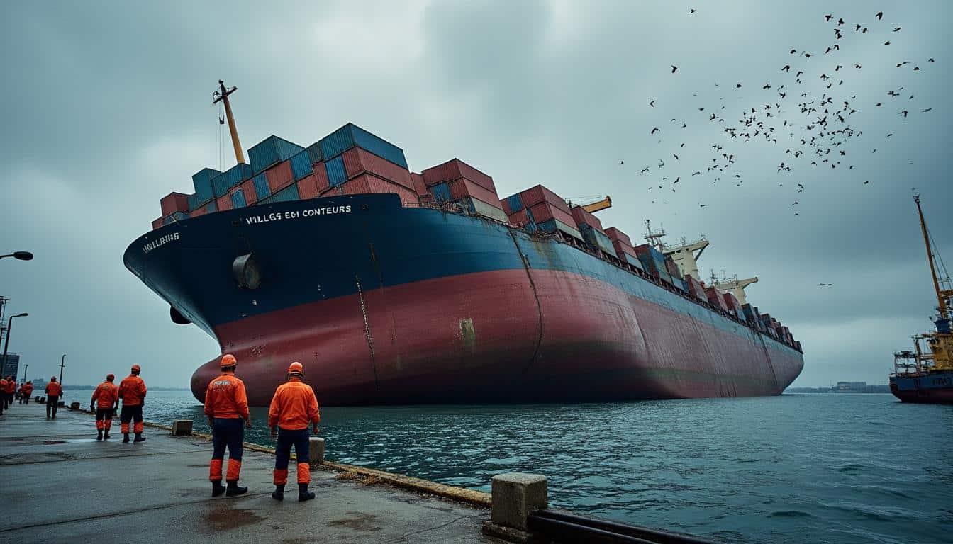 Accident de porte conteneur : causes, impacts et prévention maritime