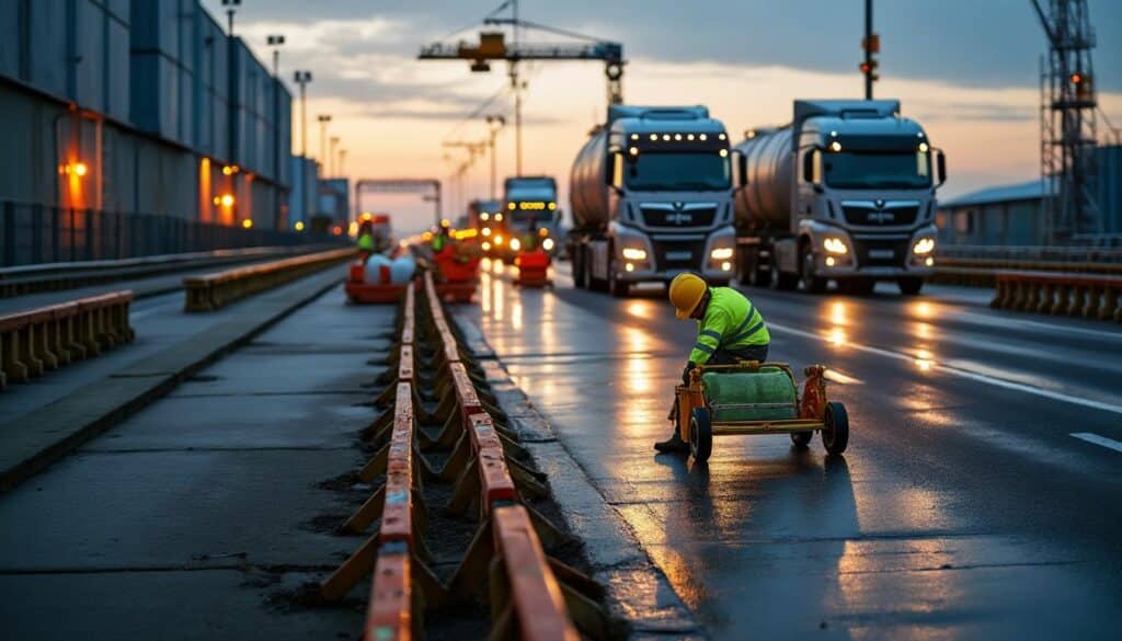 Sécurité du transport des matières dans le transbordement logistique