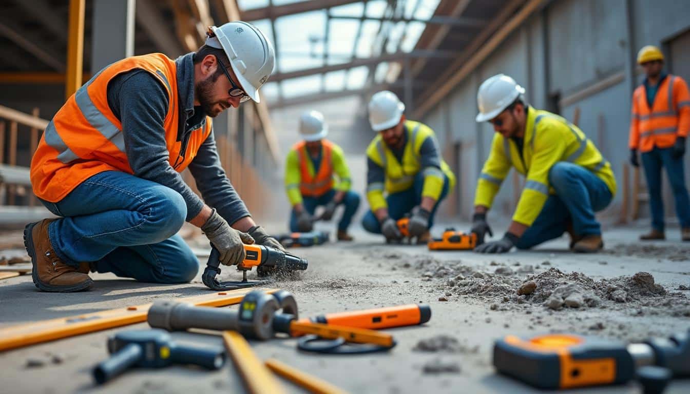 Illustration: Les équipements essentiels pour bien s’équiper sur un chantier professionnel