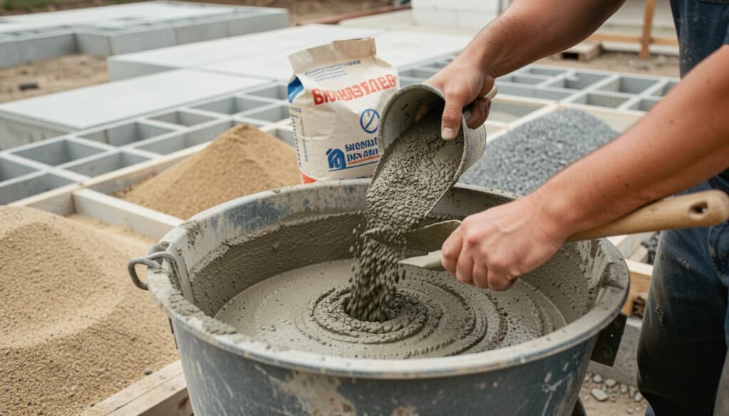 Mélange à béton : dosage, quantité et préparation