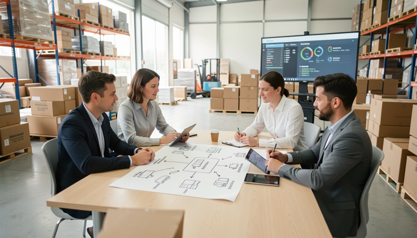 Schéma de la supply chain : clarifier les flux clés